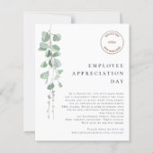 Budget Eucalyptus Employee Appreciation Day Logo (Voorkant)