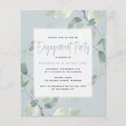 BUDGET Eucalyptus Engagement Party (Voorkant)
