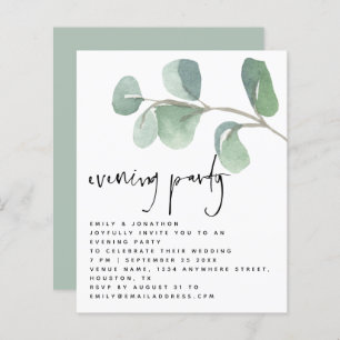 BUDGET Eucalyptus Evening Party Weddenschap