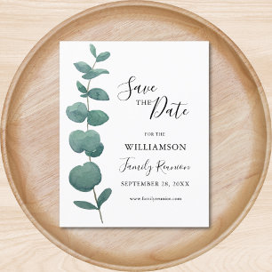 Budget Eucalyptus Familie Reünie Save the Date