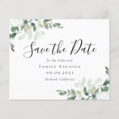 BUDGET Eucalyptus Family Reunion Save the Date (Voorkant)