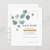 Budget Eucalyptus Faux Gold Lijst behalve datum (Voorkant / Achterkant)