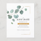 Budget Eucalyptus Faux Gold Lijst behalve datum (Voorkant)