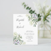 Budget Eucalyptus & Floral Weddenschap (Staand voorkant)