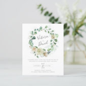 Budget Eucalyptus Floral Wreath Weddenschap (Staand voorkant)