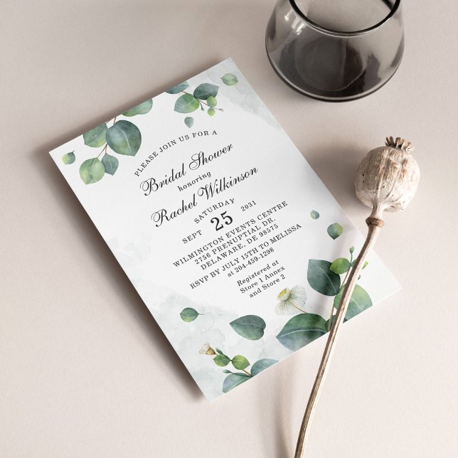 Budget Eucalyptus Foliage Bridal Shower Invation (Creator heeft geüpload)