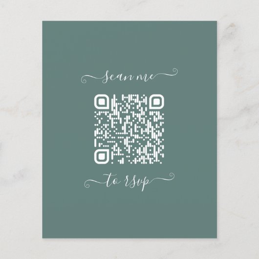 Budget Eucalyptus Foliage QR Code Weddenschap Uitn (Achterkant)