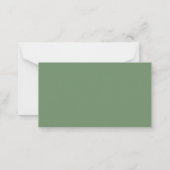 Budget Eucalyptus Foliage Weddenschap RSVP-kaart Notitiekaartje (Achterkant)