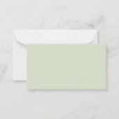 Budget Eucalyptus Foliage Weddenschap RSVP-kaart Notitiekaartje (Achterkant)