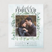 Budget Eucalyptus Forever Verloving Aankondiging (Voorkant)