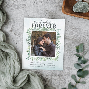Budget Eucalyptus Forever Verloving Aankondiging