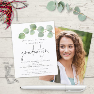 Budget Eucalyptus Foto 2024 Afstuderen Invite
