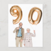 Budget Eucalyptus Foto 90e verjaardag Dank u (Achterkant)