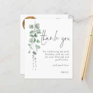 Budget Eucalyptus Foto 90e verjaardag Dank u