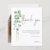 Budget Eucalyptus Foto Afstuderen Dank u (Voorkant / Achterkant)