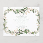 Budget Eucalyptus Foto Baby - Aankondiging geboort Flyer (Achterkant)