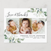 Budget Eucalyptus Foto Baby Hartelijk dank Briefka (Voorkant)