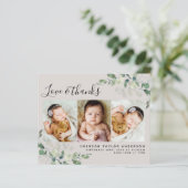 Budget Eucalyptus Foto Baby Hartelijk dank Briefka (Staand voorkant)