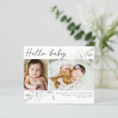 Budget Eucalyptus Foto Hallo Baby Ansichtkaart (Staand voorkant)