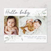 Budget Eucalyptus Foto Hallo Baby Ansichtkaart (Voorkant)