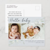 Budget Eucalyptus Foto Hallo Baby Briefkaart (Voorkant / Achterkant)