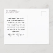 Budget Eucalyptus Foto Hallo Baby Briefkaart (Achterkant)