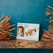 Budget Eucalyptus Foto Hallo Baby Stats Fotoplaat (Zijkant)