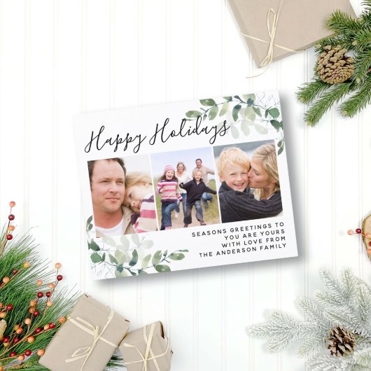 Budget Eucalyptus Foto Kerstkaart