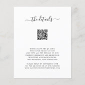 Budget Eucalyptus Foto QR Code Weddenschap Uitnodi (Achterkant)