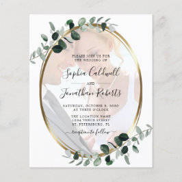 Budget Eucalyptus Foto QR Code Weddenschap Uitnodi