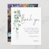 Budget Eucalyptus Foto Retirement Party Hartelijk  (Voorkant / Achterkant)