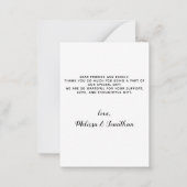 Budget Eucalyptus Foto van huisdier Hondenbruiloft Notitiekaartje (Achterkant)