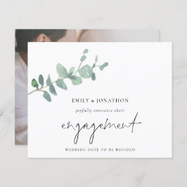 Budget Eucalyptus Foto Verloving Aankondiging