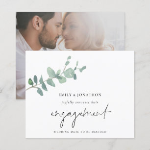 Budget Eucalyptus Foto Verloving Aankondiging