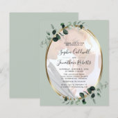 Budget Eucalyptus Foto Website RSVP Sage Weddensch (Voorkant / Achterkant)