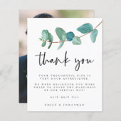 Budget Eucalyptus foto Weduwschap Bedankt (Voorkant / Achterkant)