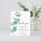 Budget Eucalyptus Fotobruiloft Hartelijk dank (Staand voorkant)