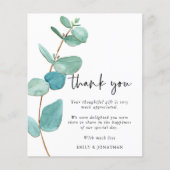 Budget Eucalyptus Fotobruiloft Hartelijk dank (Voorkant)