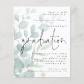 Budget Eucalyptus Fotogradatie Partij Uitnodigen (Voorkant)