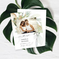 Budget Eucalyptus Gloed Foto Save the Date 3