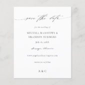 Budget Eucalyptus Glow Foto Vertica Save the Date (Achterkant)