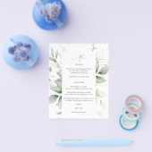 Budget Eucalyptus Glow Gold GreenerMenu 2 Flyer (Enkel)