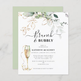 Budget Eucalyptus Gold Calligraphy Vrijgezellenfee