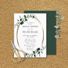 Budget Eucalyptus Gold Foil Vrijgezellenfeest Invi