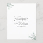 Budget Eucalyptus Gold Lijst Weddenschap Flyer (Achterkant)