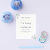 Budget Eucalyptus Gold Lijst Weddenschap Flyer (Enkel)