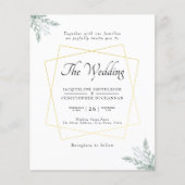 Budget Eucalyptus Gold Lijst Weddenschap Flyer (Voorkant)