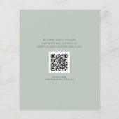 Budget Eucalyptus Gold Metallic Save the Date (Achterkant)