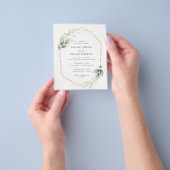 budget Eucalyptus goud elegante trouw Flyer (Hand)