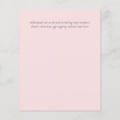 BUDGET Eucalyptus Goud Roze Blauwe Bladeren Bruilo Flyer (Achterkant)